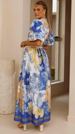 Bubblegum Dresses|Maxi^Vania Maxi Dress - Blue Doll