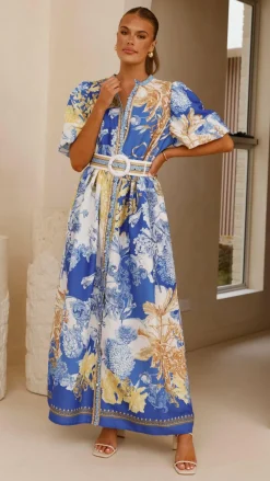 Bubblegum Dresses|Maxi^Vania Maxi Dress - Blue Doll