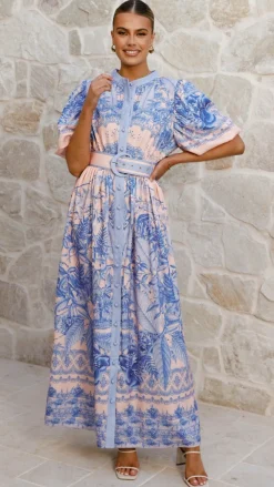 Bubblegum Dresses|Maxi^Vania Maxi Dress - Madeline Blue