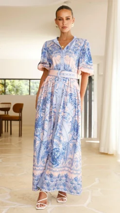 Bubblegum Dresses|Maxi^Vania Maxi Dress - Madeline Blue