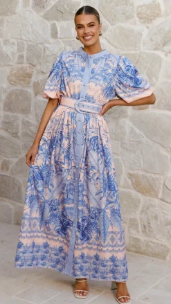 Bubblegum Dresses|Maxi^Vania Maxi Dress - Madeline Blue