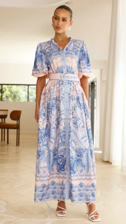 Bubblegum Dresses|Maxi^Vania Maxi Dress - Madeline Blue