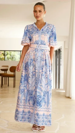 Bubblegum Dresses|Maxi^Vania Maxi Dress - Madeline Blue