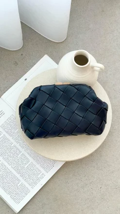 Angel Whisper Bags|Polo^Vasanti Woven Clutch - Black