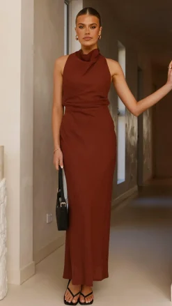 LILYWHYT Dresses|Maxi^Velaris Maxi Dress - Burgundy