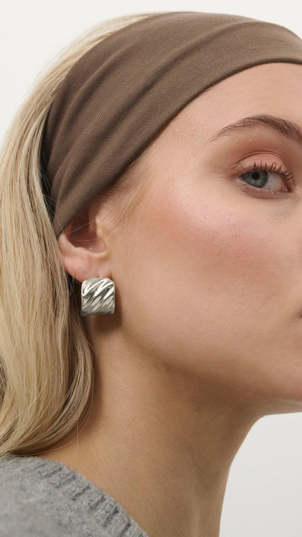Angel Whisper Wedding Guest Dresses|Wedding Guest Dresses^Vera Textured Sterling Silver Plated Earrings - Silver