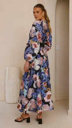 Bubblegum Dresses|Maxi^Veronica Button Down Maxi Dress - Azure Donatella