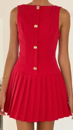 SASHA (BNE) Dresses|Mini^Vesperus Mini Dress - Red