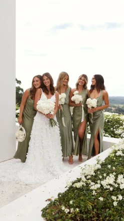 LILYWHYT Mon Cheri|Dresses^Victoria Maxi Dress - Olive