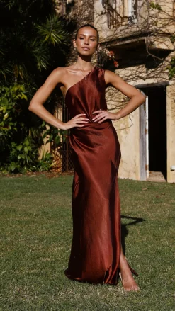LILYWHYT Mon Cheri|Dresses^Victoria Maxi Dress - Rust
