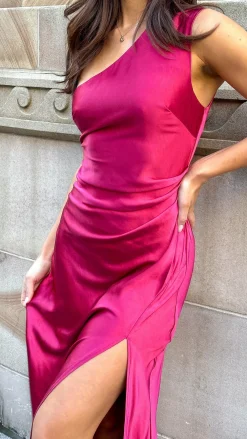 LILYWHYT Dresses|Maxi^Victoria Maxi Dress - Wine