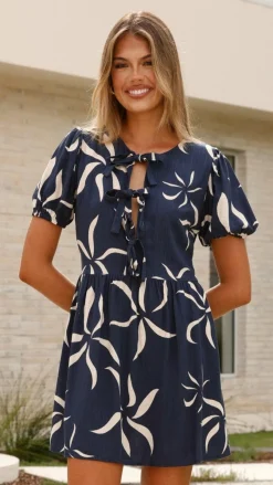 Fashion Allied Dresses|Mini^Vida Tie up Mini Dress - Ayana Print