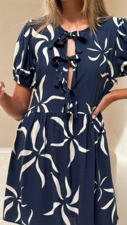 Fashion Allied Dresses|Mini^Vida Tie up Mini Dress - Ayana Print