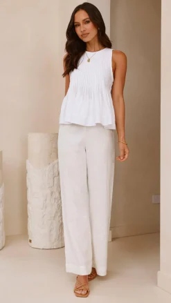 Pink Diamond Tops^Virtue Top - White