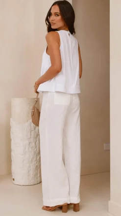 Pink Diamond Tops^Virtue Top - White