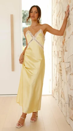 LILYWHYT Sale Dresses|Bump Friendly^Westley Maxi Dress - Yellow