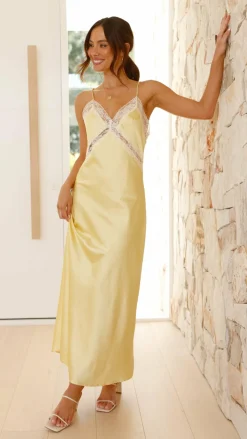 LILYWHYT Sale Dresses|Bump Friendly^Westley Maxi Dress - Yellow