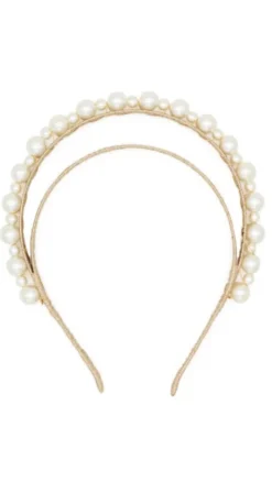 Morgan and Taylor Fascinators|Hair Accessories^Whitney Headpiece - Gold/Pearl