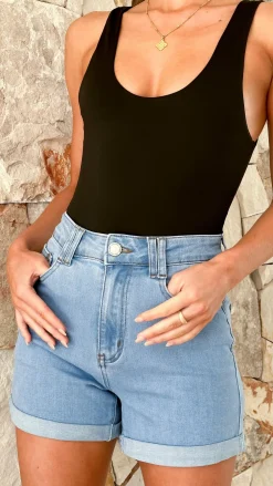 Luvalot Tops^Xalia Bodysuit - Black