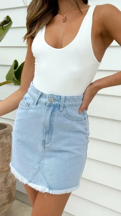 Luvalot Tops^Xalia Bodysuit - White