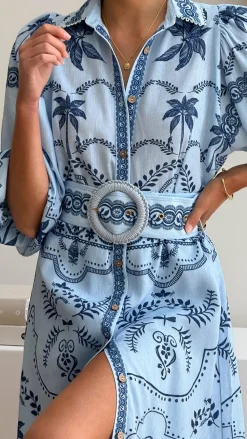 Bubblegum Dresses|Maxi^Xander Long Sleeve Maxi Dress - Indigo