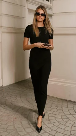LILYWHYT Sets|Bottoms^Xanthe Knit Maxi Skirt - Black