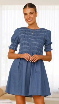 YH AND CO Sale Dresses^Yana Mini Dress - Blue