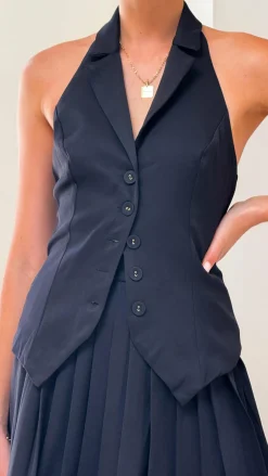 SASHA (BNE) Tops|Sets^Yetta Vest Top - Black