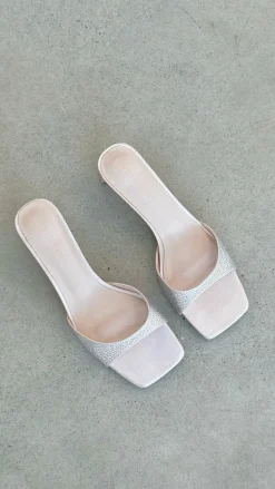 Billini Billini|Heels^Yiri Heels - Champagne Satin Diamante