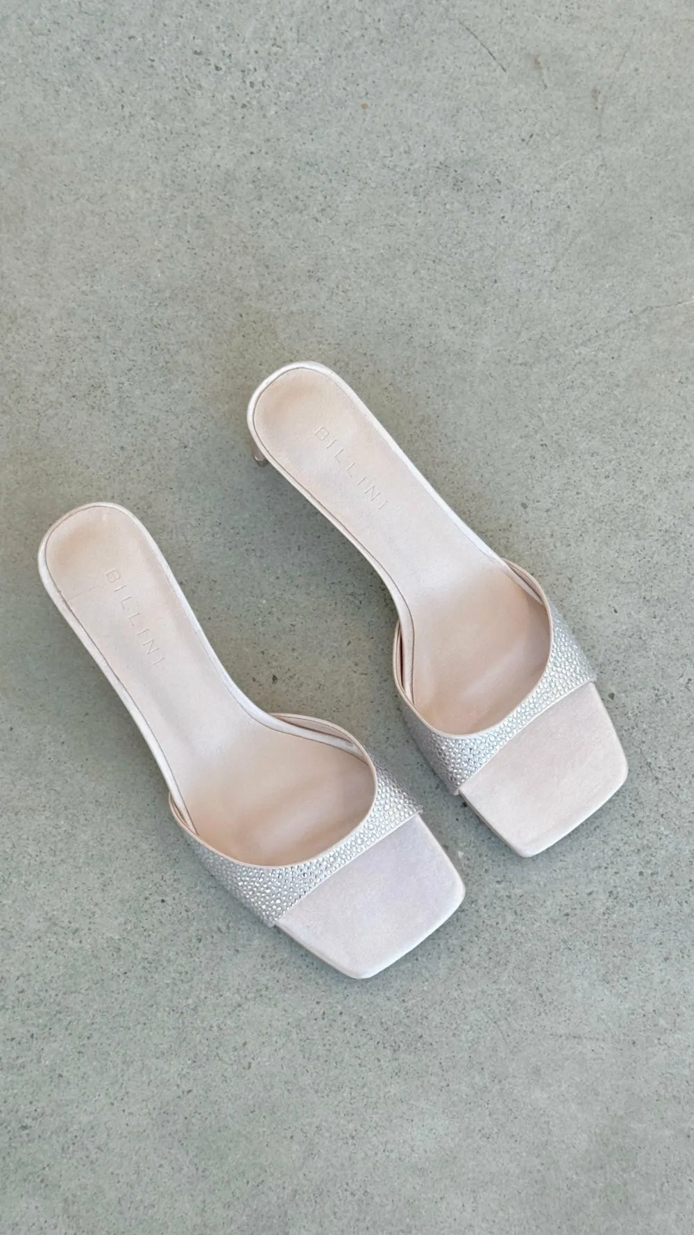 Billini Billini|Heels^Yiri Heels - Champagne Satin Diamante