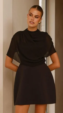 SASHA (BNE) Dresses|Mini^Zahni Mini Dress - Black