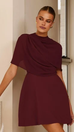 SASHA (BNE) Dresses|Mini^Zahni Mini Dress - Wine