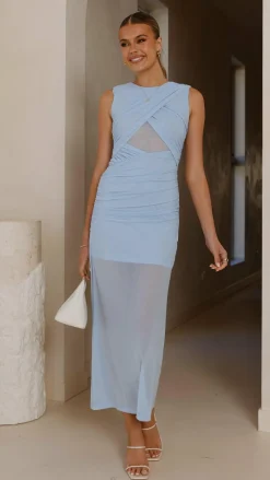 LILYWHYT Dresses|Maxi^Zarah Maxi Dress - Baby Blue