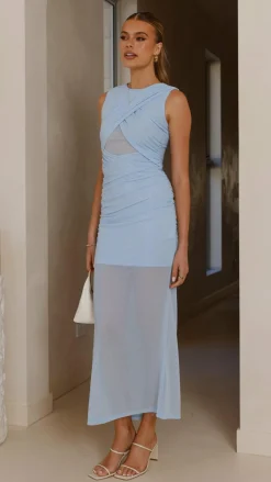 LILYWHYT Dresses|Maxi^Zarah Maxi Dress - Baby Blue