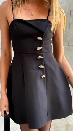SASHA (BNE) Dresses|Mini^Zata Mini Dress - Black