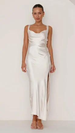 LILYWHYT Mon Cheri|Dresses^Zendaya Maxi Dress - Champagne