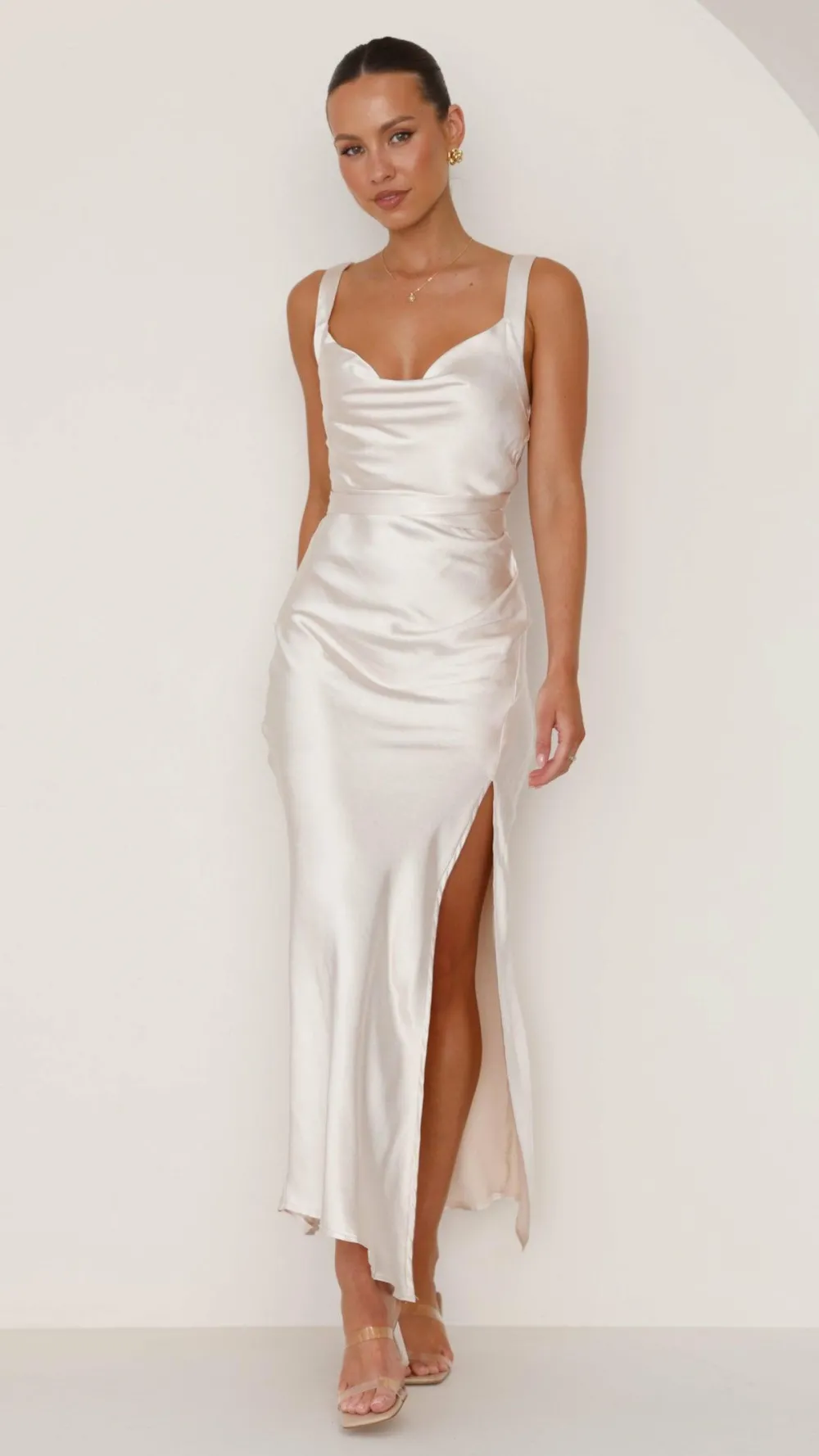 LILYWHYT Mon Cheri|Dresses^Zendaya Maxi Dress - Champagne