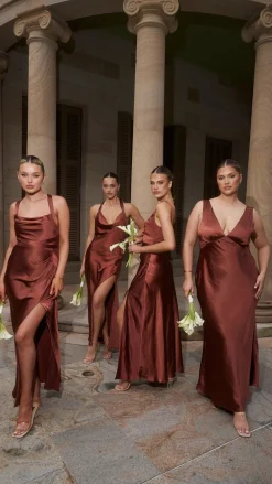 LILYWHYT Mon Cheri|Dresses^Zendaya Maxi Dress - Rust