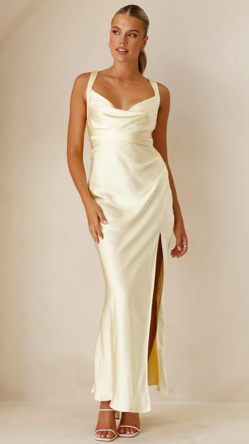 LILYWHYT Mon Cheri|Dresses^Zendaya Maxi Dress - Yellow