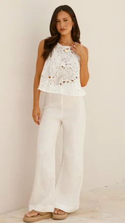 YH AND CO Tops^Zoe Top - White