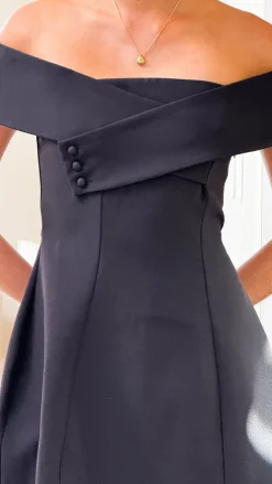 SASHA (BNE) Dresses|Mini^Zyan Off Shoulder Mini Dress - Black